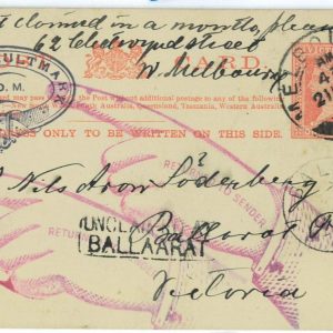 BK1969 - VICTORIA - Postal History -  STATIONERY CARD: Dead Letter Office 1900