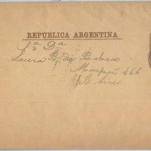 72205 - ARGENTINA - POSTAL HISTORY - STATIONERY WRAPPER   1899