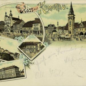 98610 - CZECHOSLOVAKIA  -  VINTAGE  POSTCARD - Gruss Aus  KOMOTAU Chomutov 1898