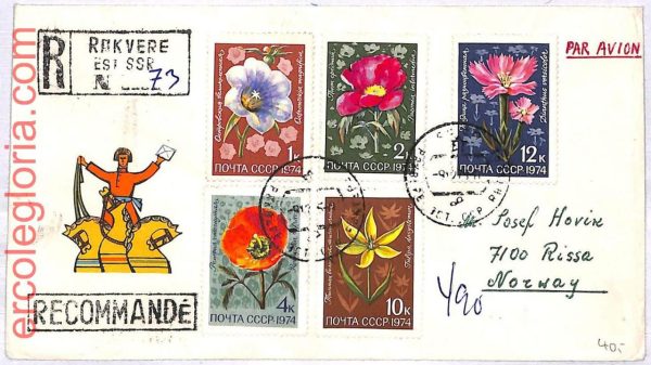 ai3448 - USSR Russia - POSTAL HISTORY -  COVER - Flowers Flora - 1960's
