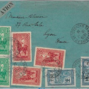 81000 -  MADAGASCAR  - POSTAL HISTORY - AIRMAIL COVER to FRANCE  1934