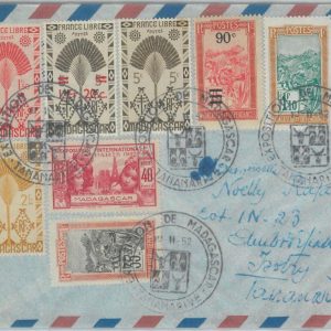 81070 -  MADAGASCAR - POSTAL HISTORY - COVER with special TANATARIVE  mark 1952
