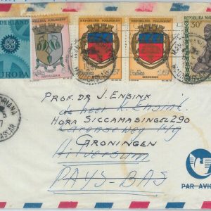81061 - MADAGASCAR - POSTAL HISTORY - COVER from Manjakandriana 1967  Heraldry