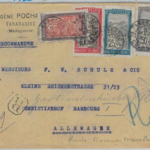 81097 -  MADAGASCAR - POSTAL HISTORY - COVER postmarked LA REUNION a MARSEILLE
