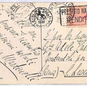 ai3587 - ITALY - POSTAL HISTORY - Postcard - Music - 1936  BELLINI