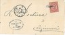 ITALIA REGNO: BUSTA con ANNULLO COLLETTORIA : ORIANO 1887 su sassone 38