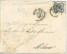 ANTICHI STATI : STATO PONTIFICIO - sass 9 da ROMA a MILANO 1858