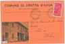 CARTOLINA d'Epoca BUSTA COMUNALE - CREMONA: CROTTA ADDA