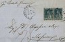 a0124   --  TOSCANA - Sassone 15b coppia su BUSTA - CERTIFICATO