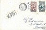 01340   - REPUBBLICA - Storia Postale -  FRODE POSTALE?  COLOMBO COLUMBUS 1955