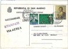 SAN MARINO - STORIA POSTALE : Cartolina agli USA 1959 - OLIMPICI CANI CACCIA