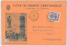 CARTOLINA Epoca BUSTA COMUNALE - FOGGIA: MONTE S ANGELO