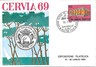 CARTOLINA d'Epoca: RAVENNA: CERVIA - PUBBLICITARIA FIRMATA CUMO 1969