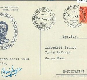 67165 - ITALY - Postal History - SPECIAL  CARD 1956 - MEDICINE Congress