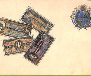 af2780 - URUGUAY - VINTAGE POSTCARD  - PAPERMONEY