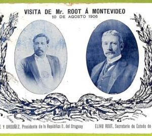 af2836 - URUGUAY - VINTAGE POSTCARD - Visita de Mr.Root a Montevideo
