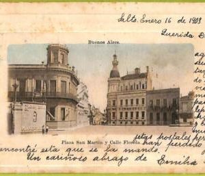 af0149 - ARGENTINA - VINTAGE POSTCARD - Buenos Aires - Plaza San Martin - 1903