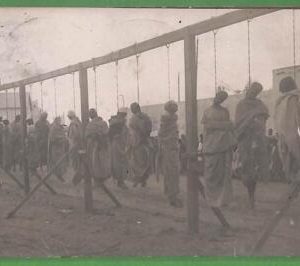 ah2470 - LIBYA -  VINTAGE POSTCARD  - 1912 - Public EXECUTION  Hanging