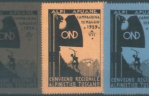 73633 - CHIUDILETTERE d'Epoca - LUCCA :  CONVEGNO ALPINISTICO - Set di 3