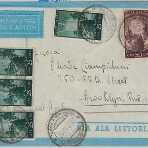 47424 - ITALIA REPUBBLICA Storia Postale: BUSTA Posta Aerea TARIFFA 150 L. 1949