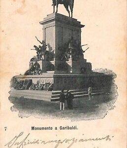 ab0618 - CARTOLINA D'EPOCA - ROMA Città : Monumento a Garibaldi