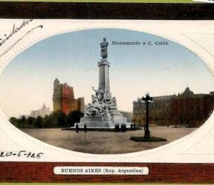 af0185 - ARGENTINA - VINTAGE POSTCARD - Buenos Aires - Monumento a C.Colon