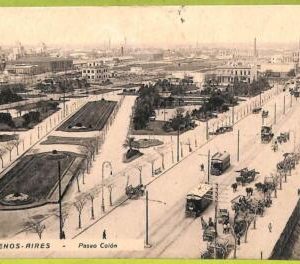 af0181 - ARGENTINA - VINTAGE POSTCARD - Buenos Aires, Paseo Colon
