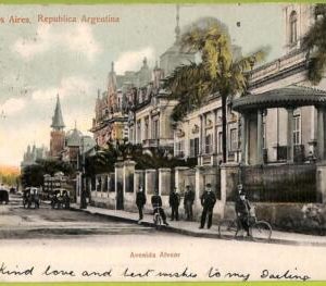 af0178 - ARGENTINA - VINTAGE POSTCARD - Buenos Aires - Avenida Alvear