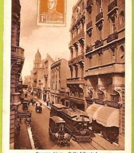 af0207 - ARGENTINA - VINTAGE POSTCARD - Buenos Aires, Calle Libertad