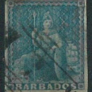 70324c  - BARBADOS - STAMP: Stanley Gibbons # 4 - Finely Used