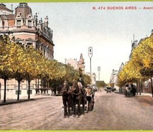 af0203 - ARGENTINA - VINTAGE POSTCARD - Buenos Aires - Avenida Alvear