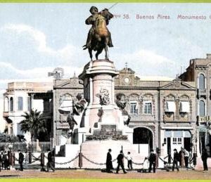 af0211 - ARGENTINA - VINTAGE POSTCARD - Buenos Aires - Monumento Garibaldi