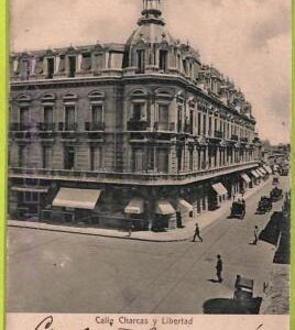 af0209 - ARGENTINA - VINTAGE POSTCARD - Buenos Aires - Calle Charcas y Libertad