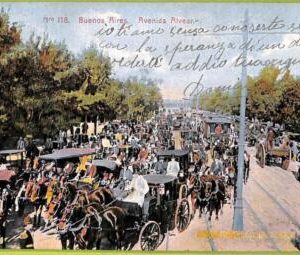 af0212 - ARGENTINA - VINTAGE POSTCARD - Buenos Aires - Avenida Alvear