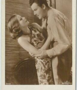 62067 - POSTAL VINTAGE - CINE, Greta Garbo y Nils Asther