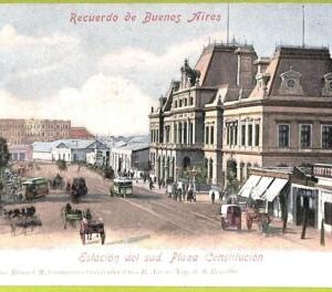 af0194 - ARGENTINA - VINTAGE POSTCARD - Buenos Aires - Plaza Constitucion