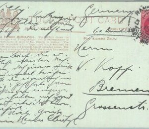 83359 - INDIA - POSTAL HISTORY - Indian stamp on POSTCARD from BURMA 1913