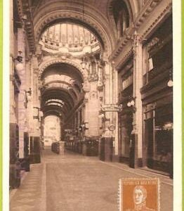 af0192 - ARGENTINA - VINTAGE POSTCARD - Buenos Aires - Galeria Guemes