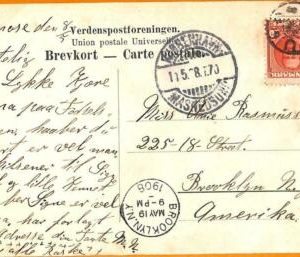 99104 - DÄNEMARK - POSTGESCHICHTE - Interessanter Stempel auf POSTKARTE...