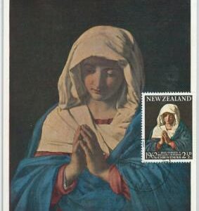 48283- NEW ZEALAND  - MAXIMUM CARD  - ART / CHRISTMAS : Sassoferrato 1963