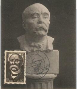 54584 -  FRANCE  - POSTAL HISTORY: MAXIMUM CARD - 1957  POLITICS Clemenceau