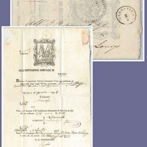 64058 - ITALIA REGNO - STORIA POSTALE : AVVISO COMUNALE di MAROSTICA ! 1864