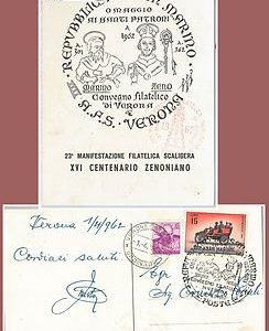 64063 - ITALIA Repubblica - STORIA POSTALE:  CARTOLINA speciale 1962  SAN MARINO