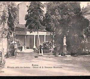 ab3382 - CARTOLINA D'EPOCA - Roma citta  - Chiesa di S. Vincenzo Anastasio