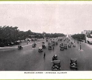 af0163 - ARGENTINA - VINTAGE POSTCARD - Buenos Aires - Avenida Alvear - 1937
