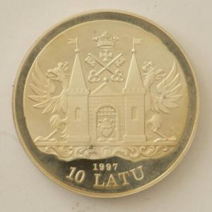 NA0223 - LATVIA   - COIN - 10 Latu Riga 1997