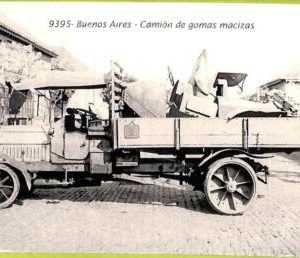 af0167 - ARGENTINA - VINTAGE POSTCARD - Buenos Aires - Camion de gomas macinas