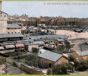af0217 - ARGENTINA - VINTAGE POSTCARD - Buenos Aires - Vasta Parcial del puerto