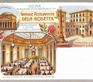 ab0491 - POSTAL VINTAGE - ROMA Ciudad: Grande Ristorante della Rosetta