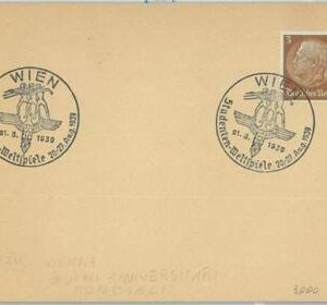 GERMANY /  AUSTRIA -  POSTAL HISTORY - Postcard 1939  Sports postmark: Wien 1
